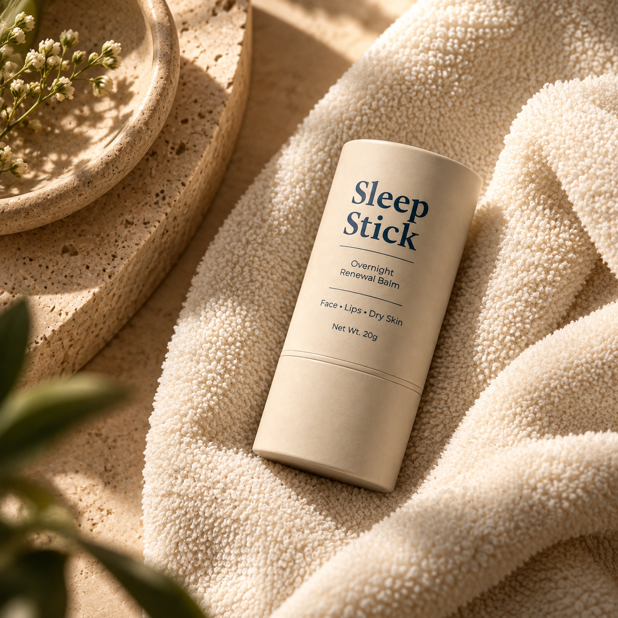 Sleep Stick in a luxurious spa still life